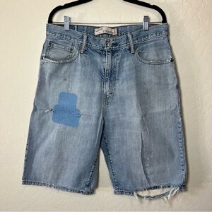 Levi’s 569 Loose Straight Baggy Thrashed Shorts Size 34